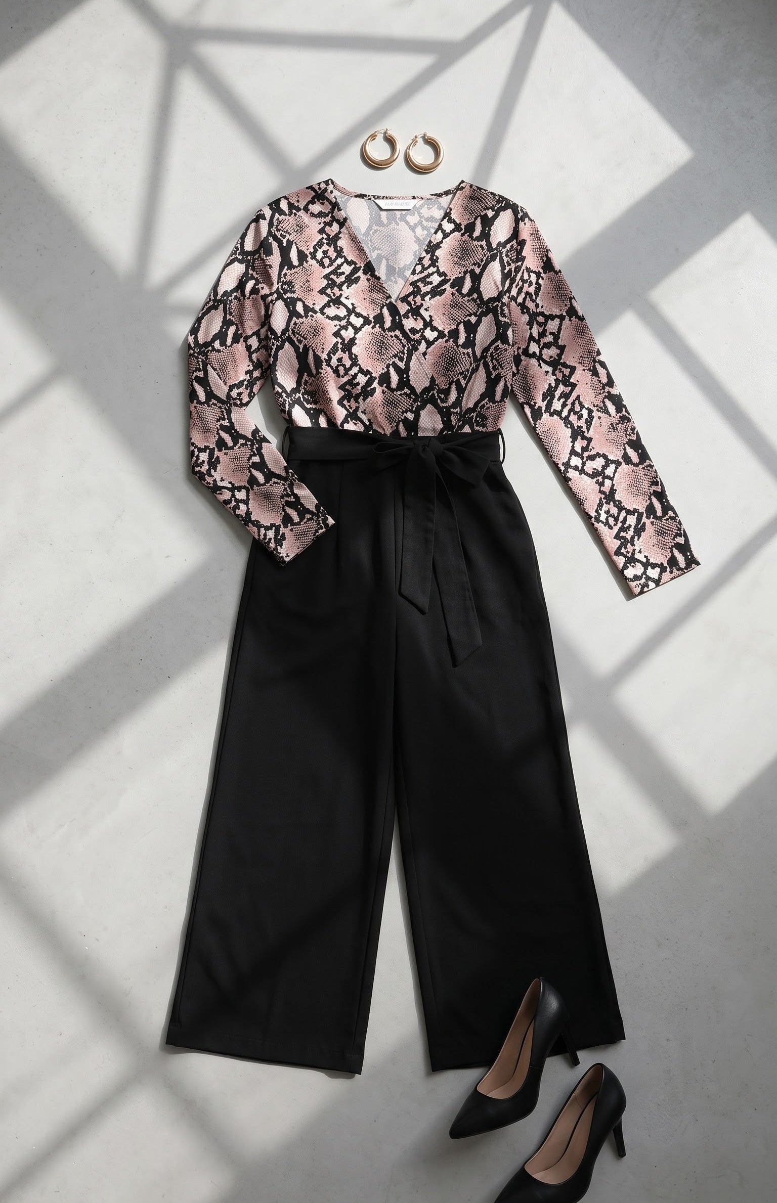 Modern Floral Printed Casual Jumpsuit